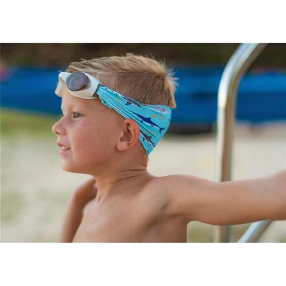Swim Goggles with Fabric Strap Adult & Kids Swim Goggles Beach Summer Goggles - Picture 6 of 7